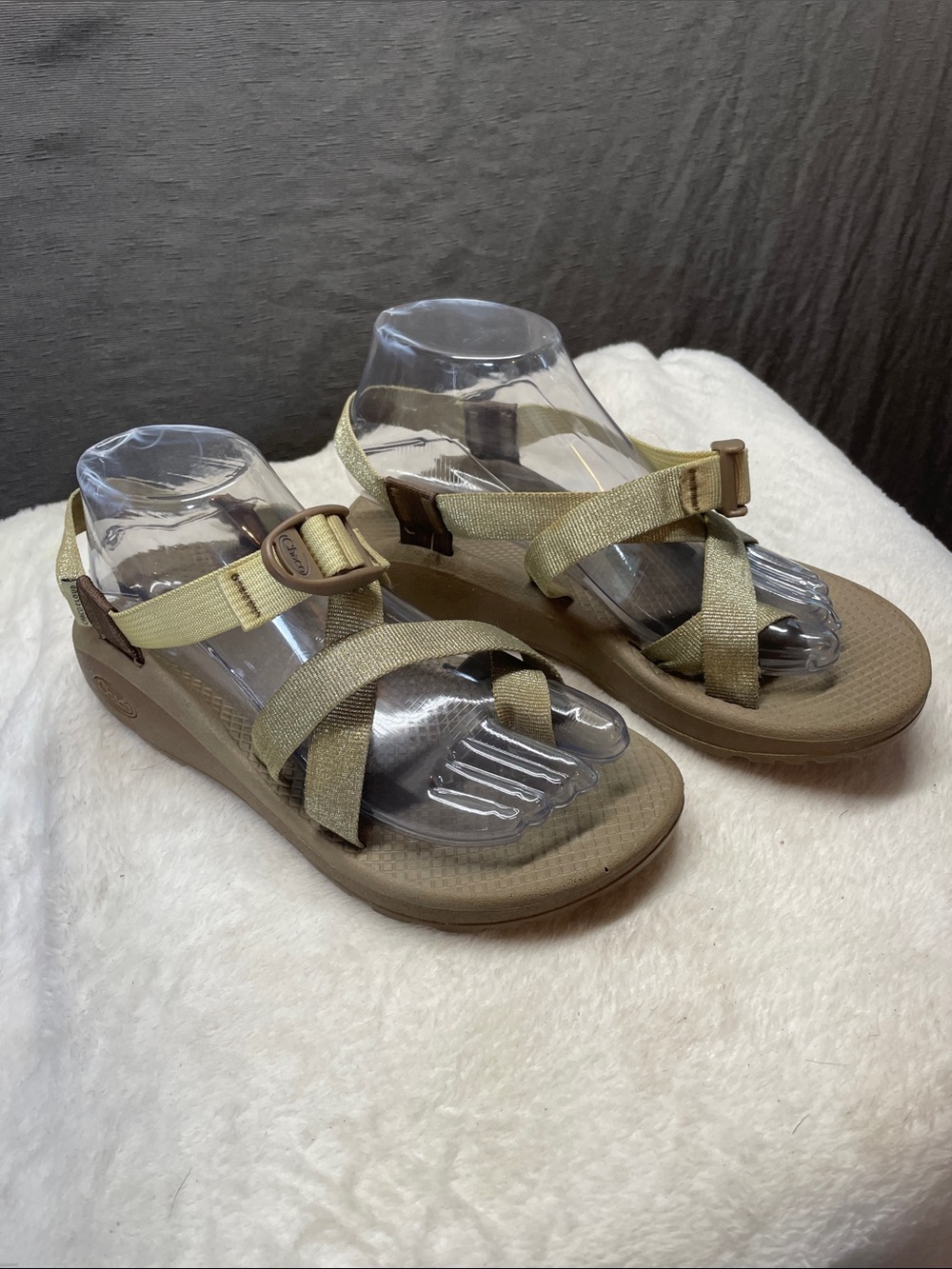 Chaco Women's‎ Beige Strappy Wedge Sandals